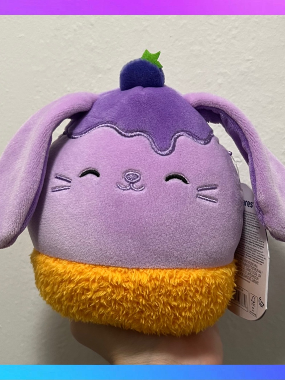 Squishmallow Bunny Carrot Blueberry Purple Plush Toy New With Tags